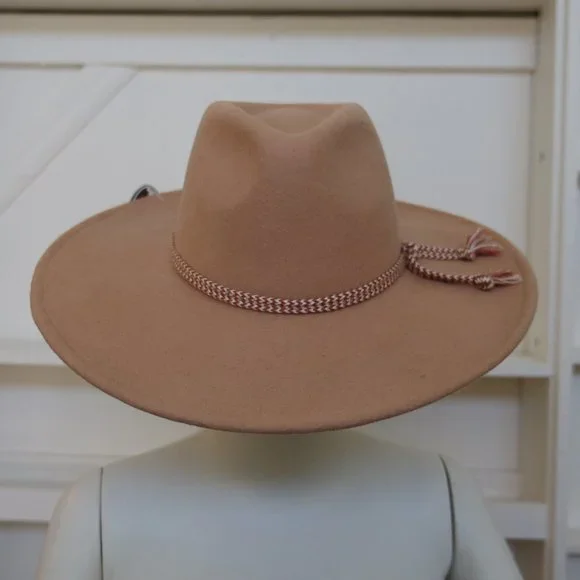 Light Tan Scala Fedora | Southwestern Cotton Band Scala Men main image 4